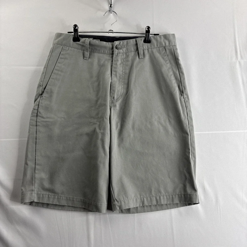 Volcom Men's Gray Corpo Class Size 30 Chino Shorts Cotton Casual Beach - Picture 1 of 7